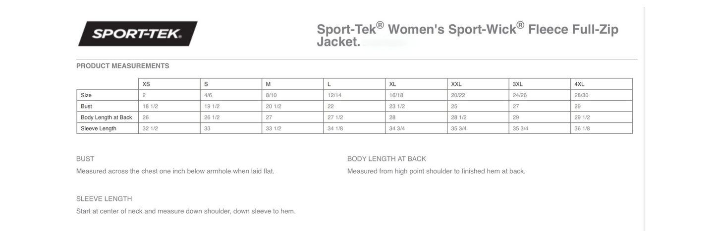 LADIES FLEECE FULL ZIP NAVY AND WHITE CPFT