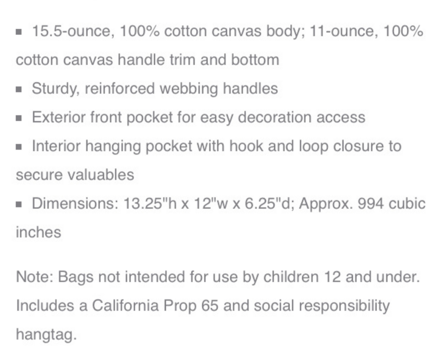 NAVY AND TAN CANVAS BAG CPFT