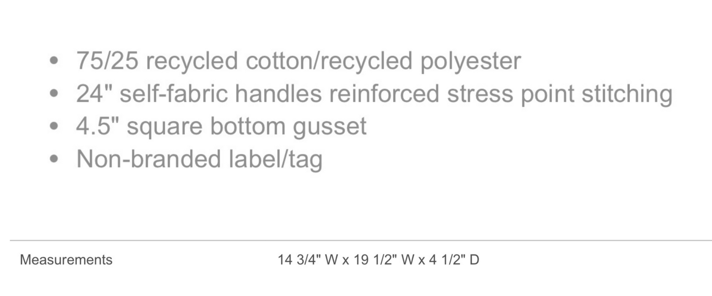 NATURAL CANVAS TOTE CPFT