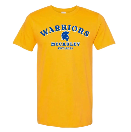 WARRIORS Yellow EST Short Sleeve Tee Youth