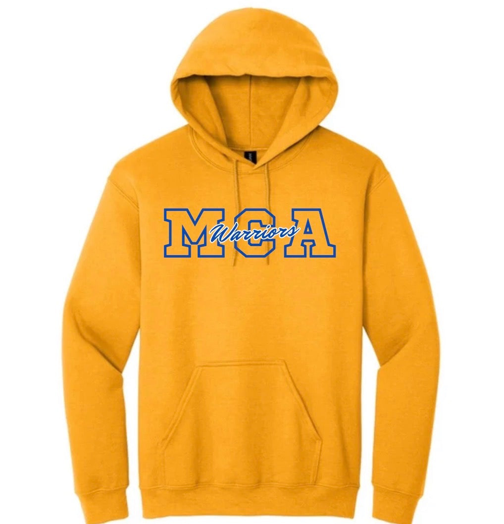 WARRIORS Yellow MCA Hoodie