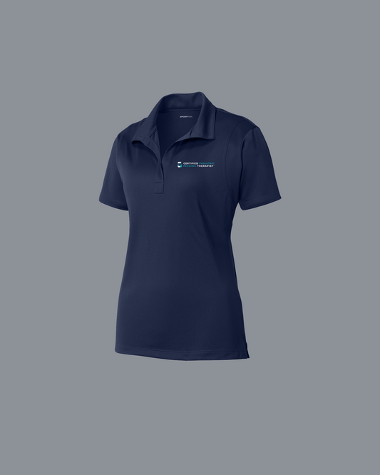 WOMEN'S POLO NAVY AND WHITE CPFT