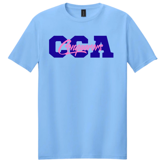 CCA Conquerors Youth Light Blue Tee